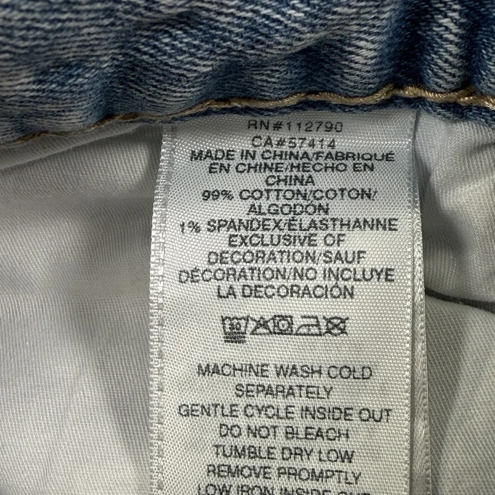 True Religion Ricky Acid Wash Straight Jeans Mens 28 Denim Blue Relaxed 30x34